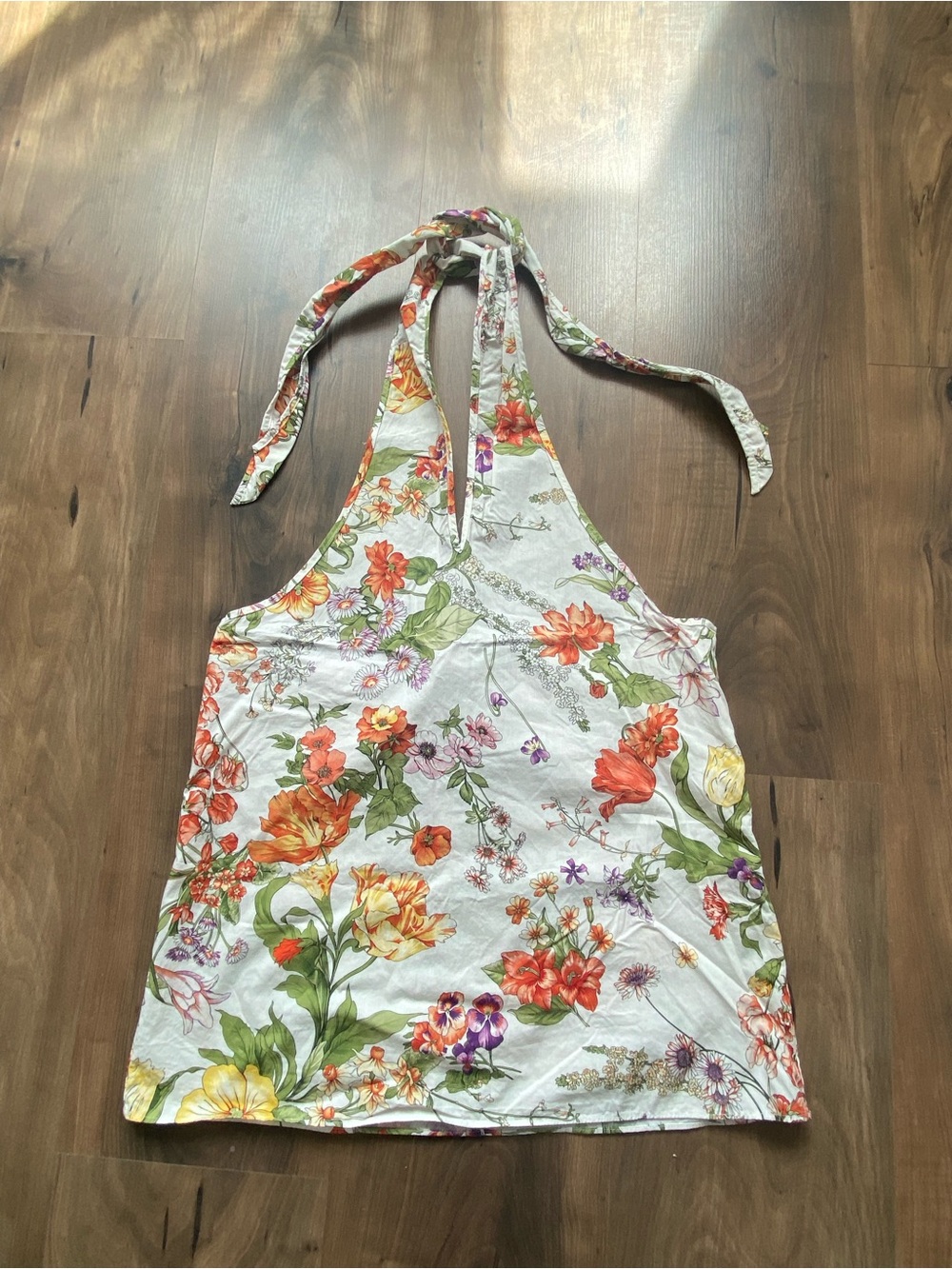 J. Crew Floral Halter Tank Top - White Multi